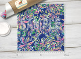 Lilly Inspired Not Too Catty Pattern Adhesive Vinyl L064